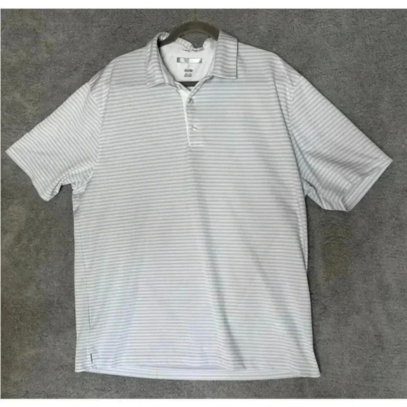 Gren Norman Golf ML75 Polo Performance Gray / White Striped‎ - XXL - Picture 1 of 9